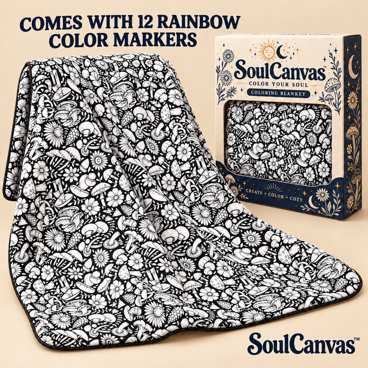 GroovyGroovy™ Coloring Blanket